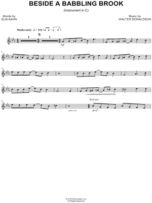Beside a Babbling Brook - C Instrument
