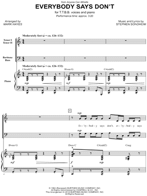 Everybody Says Don't