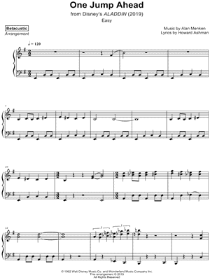 One Jump Ahead by Betacustic - Sheet Music
