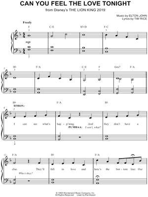 Can You Feel the Love Tonight