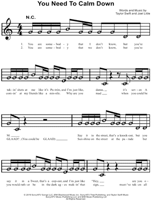 You Need to Calm Down