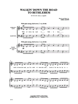 Walkin' Down the Road to Bethlehem