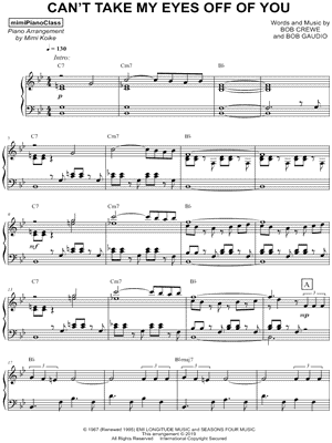 Can't Take My Eyes Off You