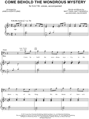Come Behold The Wondrous Mystery