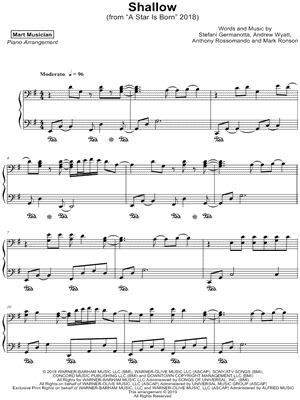 Shallow by MartMusician - Sheet Music