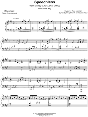 Speechless by PianoNest - Sheet Music
