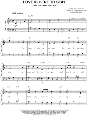 Love Is Here to Stay by George Gershwin - Sheet Music