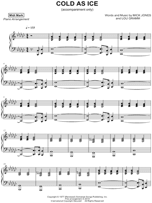 Cold As Ice by MIDI Mark - Sheet Music