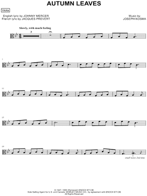 Autumn Leaves - Viola