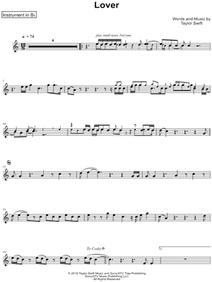 Lover - Bb Instrument