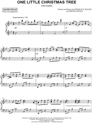 One Little Christmas Tree [intermediate]