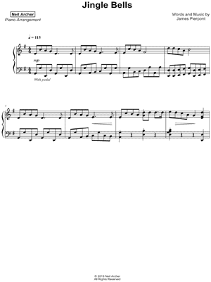 Jingle Bells by Neil Archer - Sheet Music