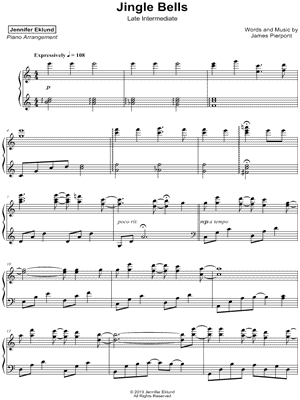 Jingle Bells [late intermediate]