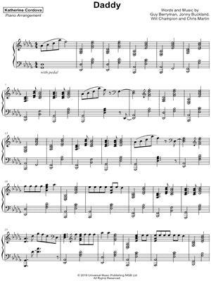 Daddy by Katherine Cordova - Sheet Music