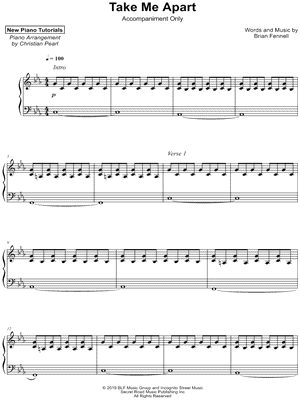 Take Me Apart [accompaniment only]