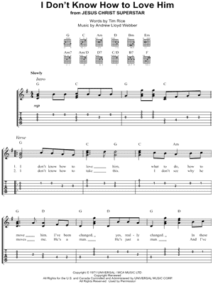 I Don't Know How to Love Him