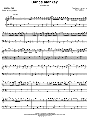 Dance Monkey [advanced]