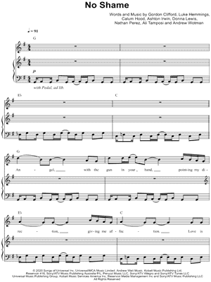 No Shame by 5 Seconds of Summer - Sheet Music