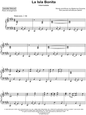 La Isla Bonita [intermediate]