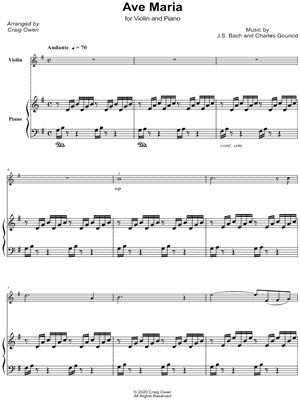 Ave Maria - Violin & Piano