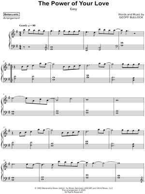 The Power of Your Love [easy] by Betacustic - Sheet Music