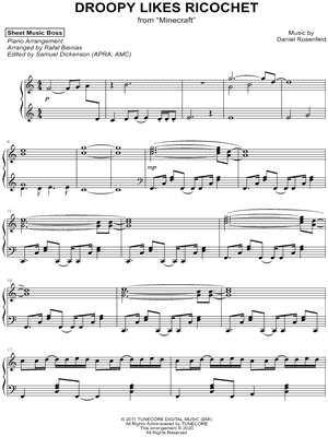 Droopy Likes Ricochet by Sheet Music Boss - Sheet Music