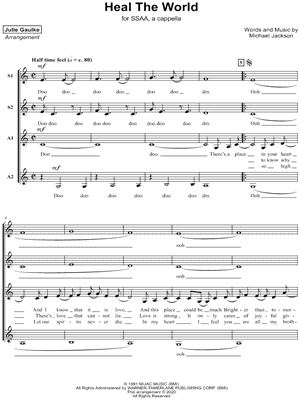 Heal the World by Julie Gaulke - Sheet Music