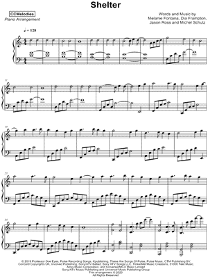 Shelter by CCMelodies - Sheet Music