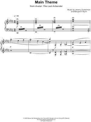 Main Theme from Avatar: The Last Airbender - Sheet Music