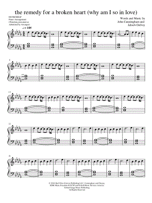 The Remedy for a Broken Heart (Why Am I So In Love) by MUSICHELP - Sheet Music