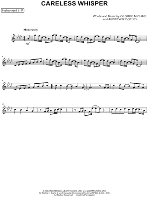 Careless Whisper - F Instrument