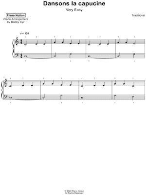 Dansons la capucine [very easy]