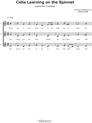 Celia Learning on the Spinnett