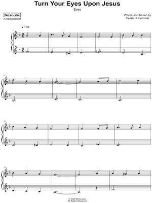 Turn Your Eyes Upon Jesus [easy]