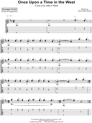 Once Upon a Time in the West by Giuseppe Torrisi - Sheet Music