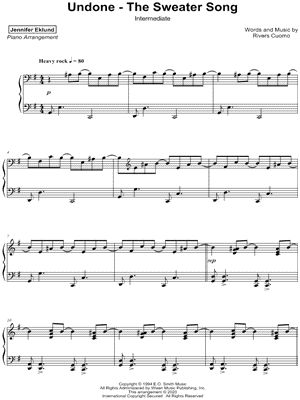 Undone - The Sweater Song [intermediate]