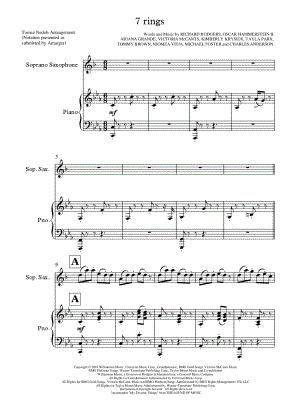7 rings - Soprano Saxophone & Piano