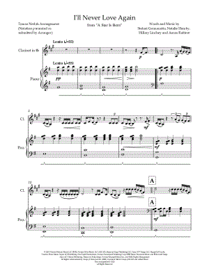 I'll Never Love Again - Clarinet & Piano