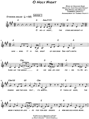 O Holy Night by Tommee Profitt - Sheet Music