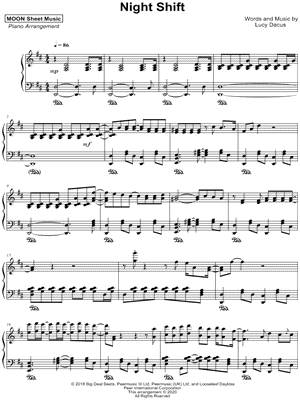 Night Shift by MOON Sheet Music - Sheet Music