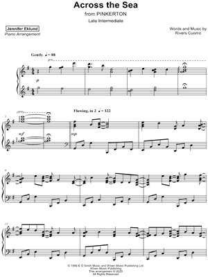 Across the Sea [late intermediate] by Jennifer Eklund - Sheet Music