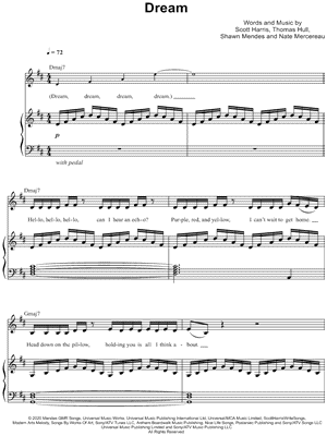 Dream by Shawn Mendes - Sheet Music