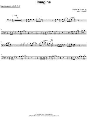 Imagine - Bass Clef Instrument
