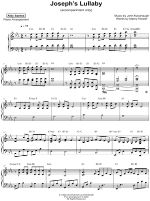 Joseph's Lullaby [accompaniment only]