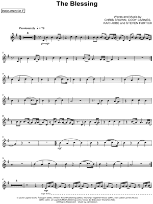 The Blessing - F Instrument