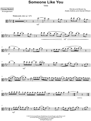 Someone Like You - Viola