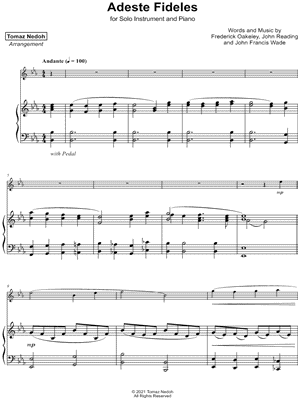 O Come, All Ye Faithful - Piano Accompaniment