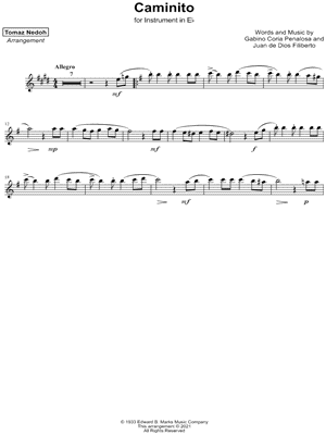 Caminito - Eb Instrument
