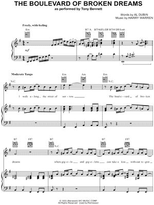 The Boulevard of Broken Dreams