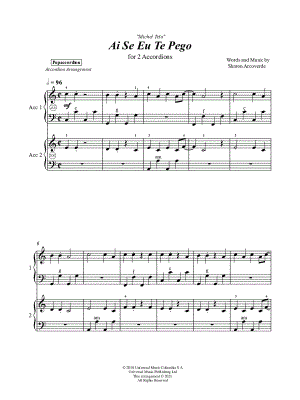 Ai Se Eu Te Pego - Accordion Duet